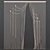 Elegant Kiseya Curtain 3D model small image 1