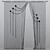 Elegant Kiseya Curtain 3D model small image 3