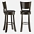 Woodville Salon & Fler Bar Stool 3D model small image 3