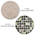 Versatile Set of 6 Round Rugs 3D model small image 2