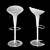 Picadilly Bar Stool: Stylish and Adjustable 3D model small image 1