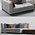 Modern Minotti Blazer Sofa 3D model small image 2