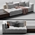 Modern Minotti Blazer Sofa 3D model small image 5