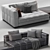 Modern Minotti Blazer Sofa 3D model small image 6