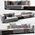 Modern Minotti Blazer Sofa 3D model small image 8
