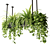 Rectangular Hanging Indoor Planters 3D model small image 1