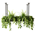 Rectangular Hanging Indoor Planters 3D model small image 3