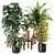 Premium Indoor Plants Set 3D model small image 1