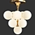 Elegant Mid-Century Tulipan Chandelier 3D model small image 1