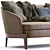 Modern Leather Sofa by Molteni & C 3D model small image 3