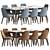 Title: Sleek 2012 Dining Set 3D model small image 1