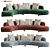 Elegant Vao Curved Sofa 3D model small image 1