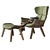 Sleek and Stylish: Linteloo Florian Armchair 3D model small image 1