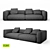 Natural Stone Sofa - A Flawless Blend of Comfort and Elegance 3D model small image 1