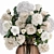 Luxury White Flower Bouquet 3D model small image 3