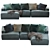 Sleek Modular Sofa: Connect Your Space 3D model small image 3