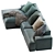 Sleek Modular Sofa: Connect Your Space 3D model small image 4