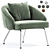 Bonaldo Bahia Modern Lounge Chair 3D model small image 1