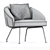 Bonaldo Bahia Modern Lounge Chair 3D model small image 3