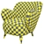 Vintage Kagan Barrel Chairs | Mid-Century Modern Design 3D model small image 7