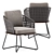 Stylish Comfort: Rivera Little Armchair by Minotti 3D model small image 1