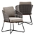 Stylish Comfort: Rivera Little Armchair by Minotti 3D model small image 7