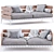 Modern Flexform Ansel Sofa 3D model small image 2