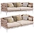 Ansel Leather Sofa: Stylish & Comfortable 3D model small image 2