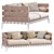 Ansel Leather Sofa: Stylish & Comfortable 3D model small image 3