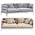 Ansel Leather Sofa: Stylish & Comfortable 3D model small image 4