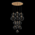 Schwung Home Cluster 13: Cascading Glass Pendant Chandelier 3D model small image 3