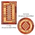 Versatile Set of 8 Rugs: No 266 3D model small image 3