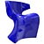 Sleek Wing Chair: Modern Design 3D model small image 3