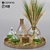 Elegant Home Decor Set 3D model small image 1