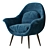 Swoon Chair: Sleek Scandinavian Design 3D model small image 1