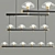 Modern Elegance Chandelier Meduza 3D model small image 3