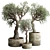 Vintage Concrete Vase: Outdoor Tree Pot 3D model small image 1