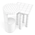 Modern Sculptural Side Tables: Hout and Flora 3D model small image 3