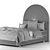 Elegancia Crescent Daybed Set 3D model small image 6