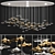 Coastal Sands Hanging Chandelier 3D model small image 1