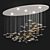 Coastal Sands Hanging Chandelier 3D model small image 2