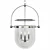 Sleek Urban Smokebell Pendant 3D model small image 1