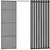 Title: Boca Stripe Rack: Versatile Partition for Curtain and Décor 3D model small image 2