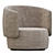 Stylish Jane Swivel Chair 3D model small image 6