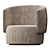 Stylish Jane Swivel Chair 3D model small image 9