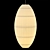 Minimalist Paper Pendant Chandelier 3D model small image 3