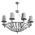 Maytoni Pantheon H021PL-08CH: Stunning Chandelier with PBR Materials 3D model small image 3