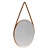 Polished Industrial Round Mirror 3D model small image 1