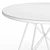 Modern Walnut Iron Dining Table 3D model small image 6