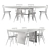Ercolani Pennon Table & Chair Set 3D model small image 5